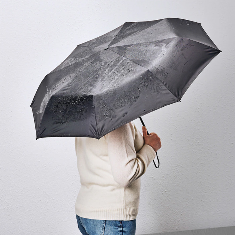 Adult tri-fold ultra-light black business umbrella